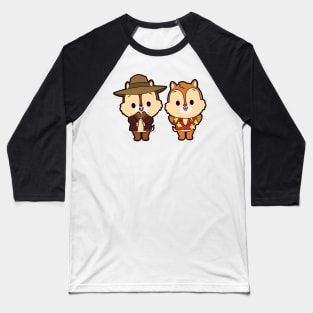 Cute Chip and Dale Rescue Rangers Baseball T-Shirt